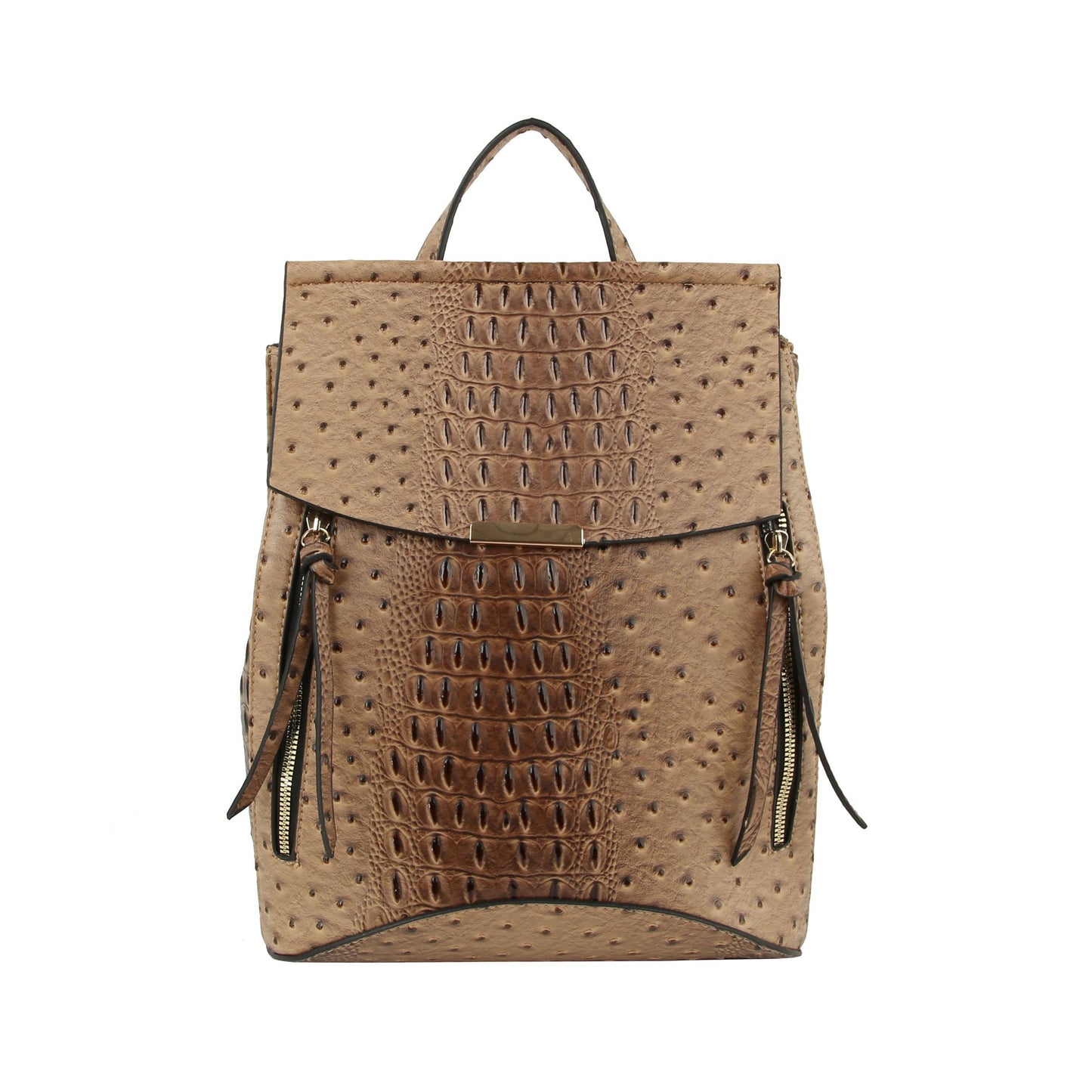 Ostrich Croc Convertible Backpack