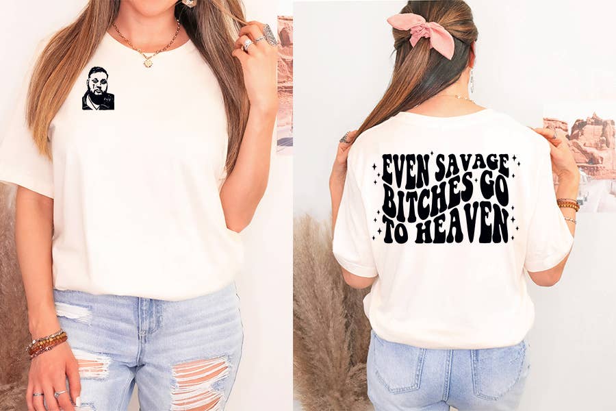 Savages Go To Heaven Graphic Tee